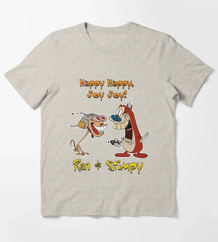 Happy Happy Joy Joy T-Shirt Cream