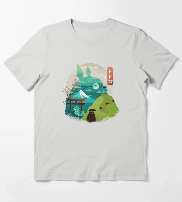 Happy Landscape T-Shirt Light Grey