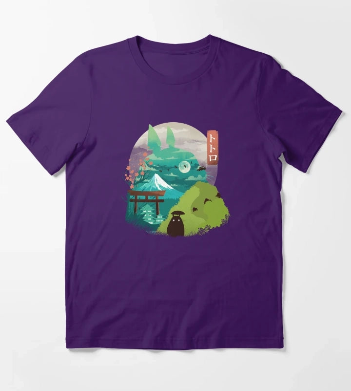 Happy Landscape T-Shirt Purple