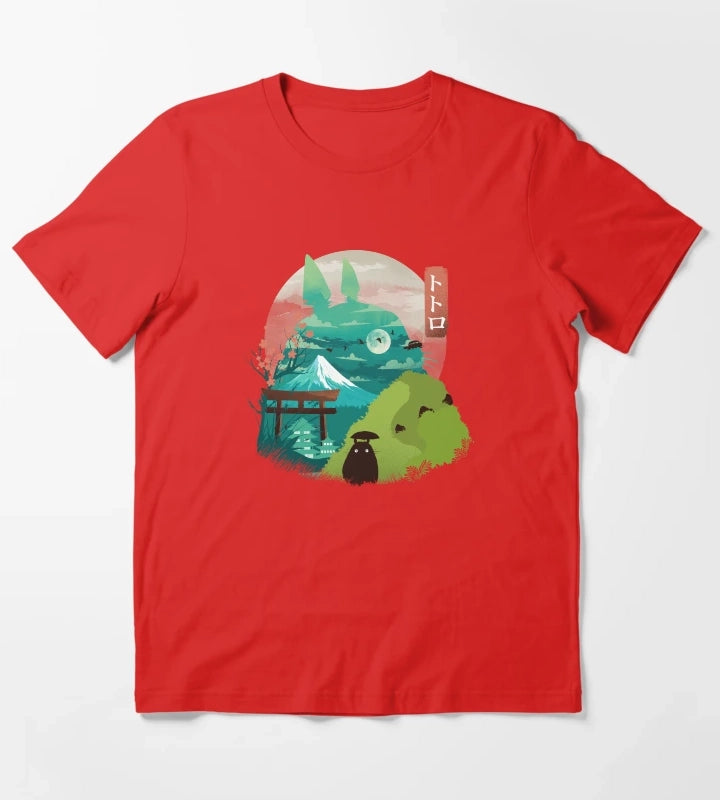 Happy Landscape T-Shirt Red