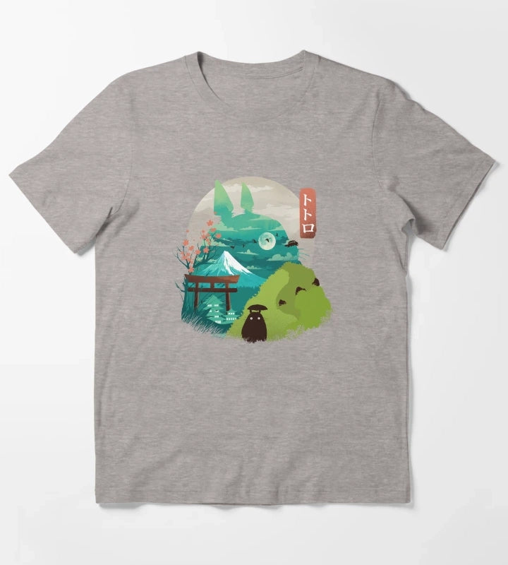 Happy Landscape T-Shirt Heather Grey