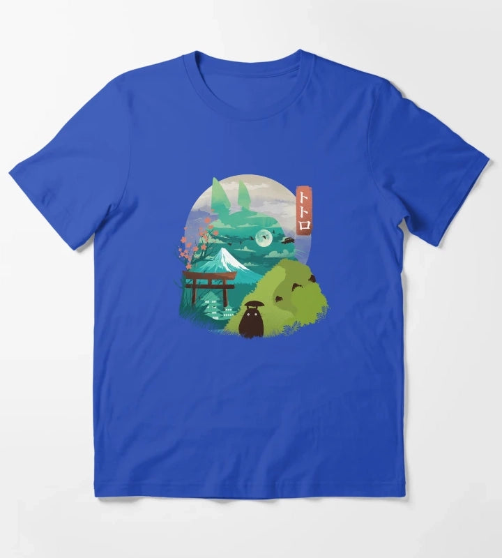Happy Landscape T-Shirt Blue
