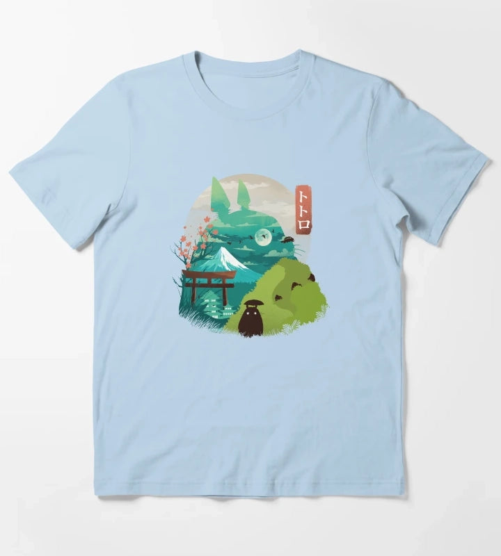 Happy Landscape T-Shirt Sky Blue