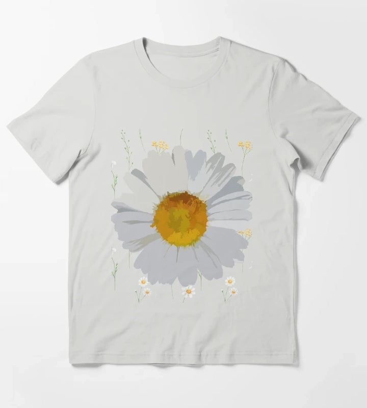 Happy National Daisy Day T-Shirt Light Grey