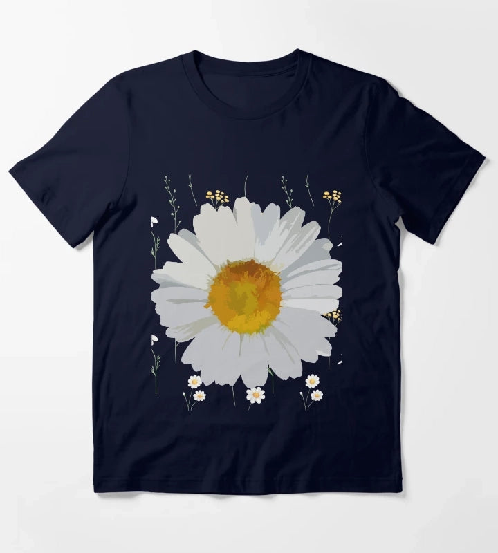 Happy National Daisy Day T-Shirt Navy