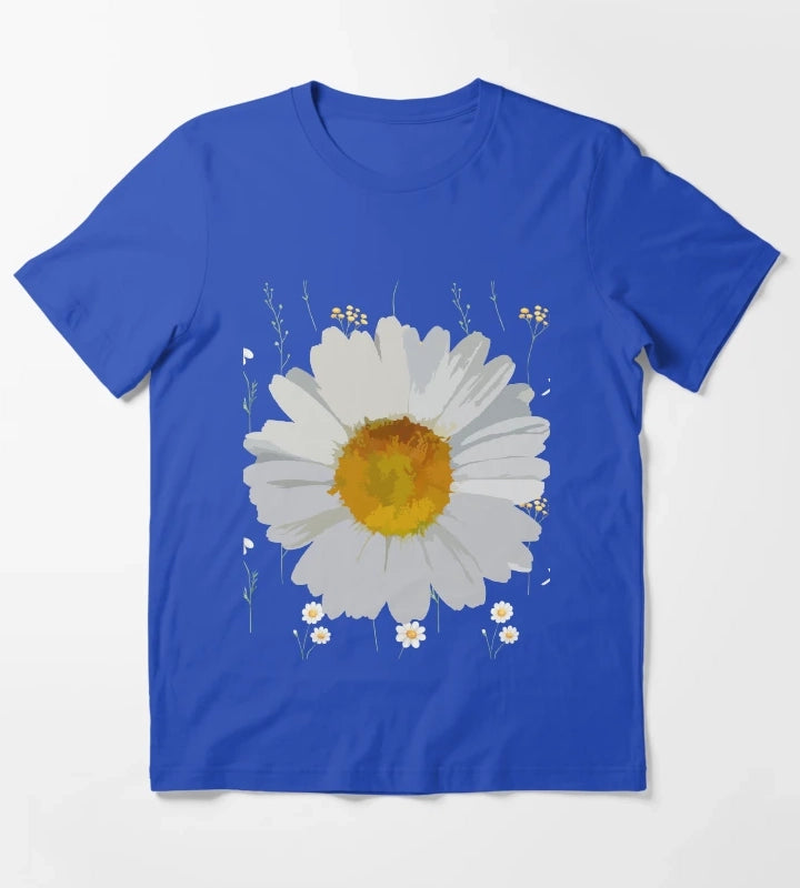 Happy National Daisy Day T-Shirt Blue