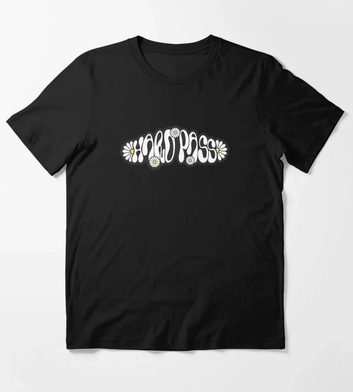 Hard Pass Groovy Retro 70s Daisy Typography T-Shirt