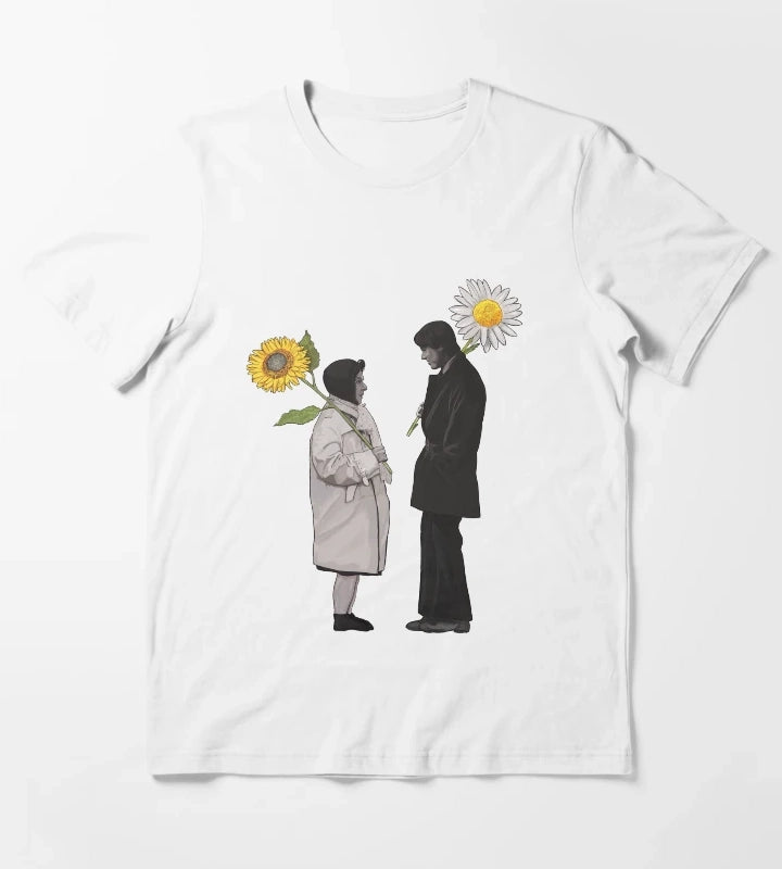 Harold and Maude Daisy and Sunflower T-Shirt White