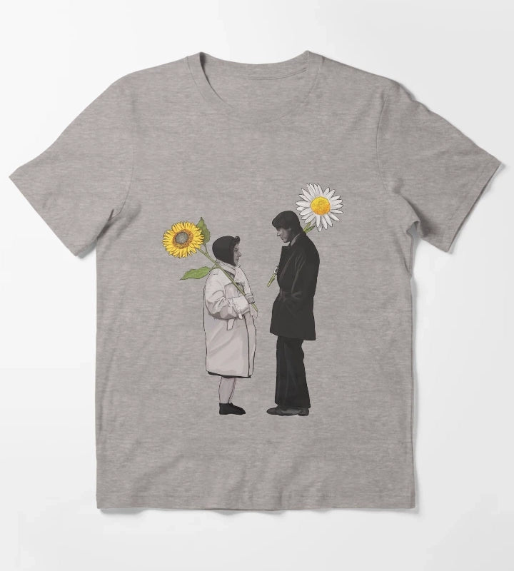 Harold and Maude Daisy and Sunflower T-Shirt Heather Grey