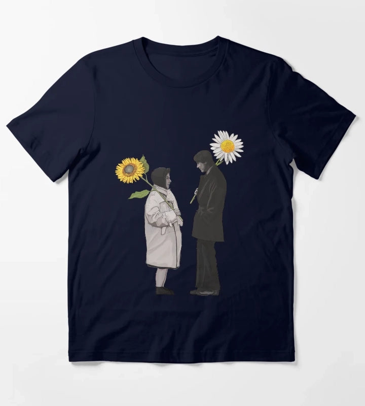 Harold and Maude Daisy and Sunflower T-Shirt Navy