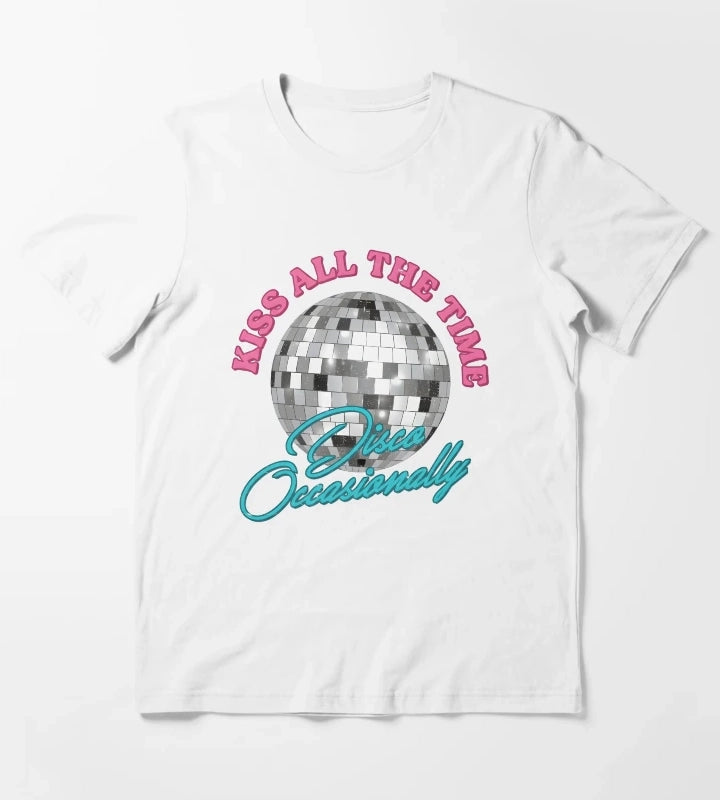 Harry Kiss All The Time Disco Occasionally Disco Ball Tour T-Shirt White