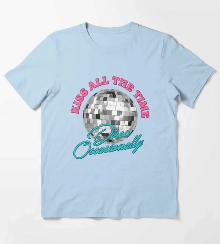 Harry Kiss All The Time Disco Occasionally Disco Ball Tour T-Shirt Sky Blue