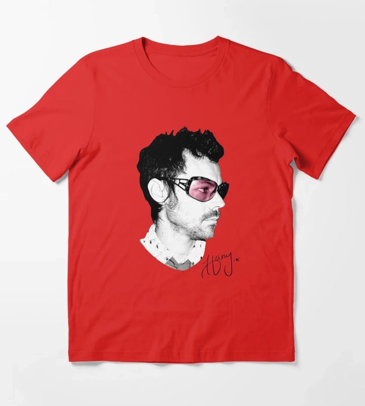 Harry Kiss and Disco Big Face T-Shirt Red