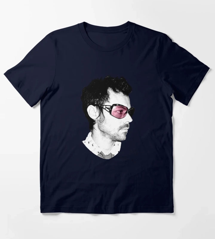 Harry Kiss and Disco Big Face T-Shirt Navy