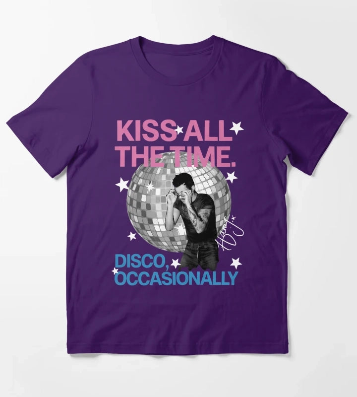 Harry Style Disco Ball Love On Tour T-Shirt Purple