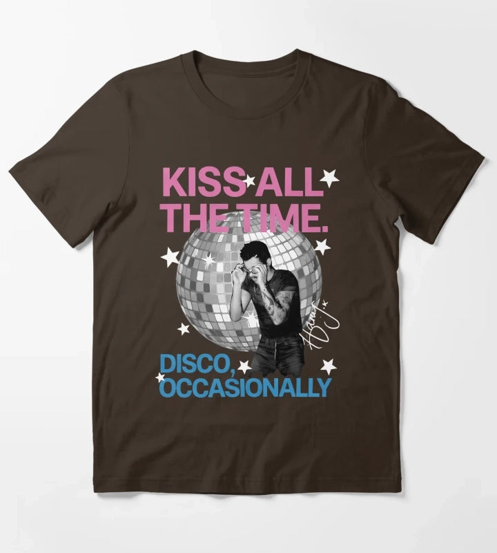 Harry Style Disco Ball Love On Tour T-Shirt Brown