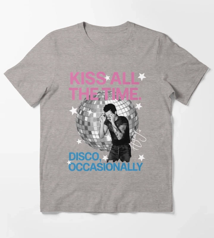 Harry Style Disco Ball Love On Tour T-Shirt Heather Grey