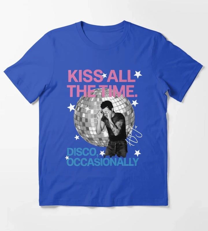 Harry Style Disco Ball Love On Tour T-Shirt Blue