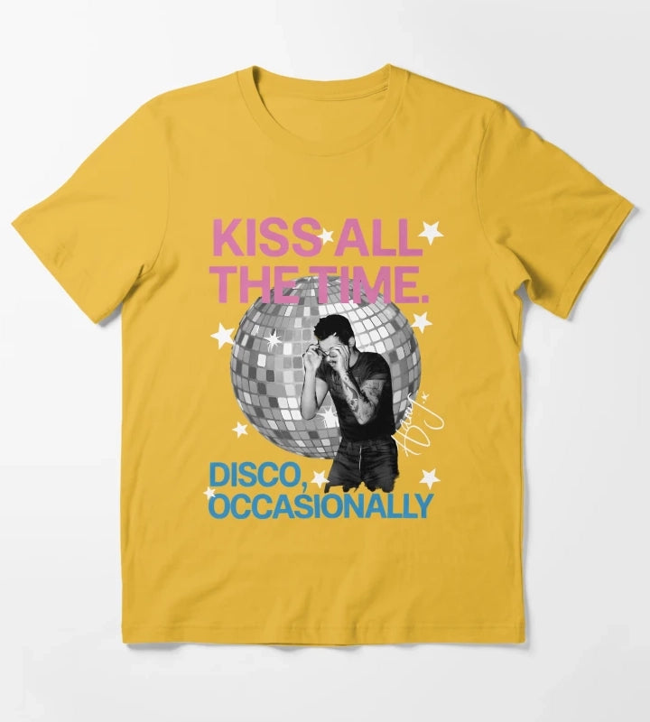 Harry Style Disco Ball Love On Tour T-Shirt Yellow