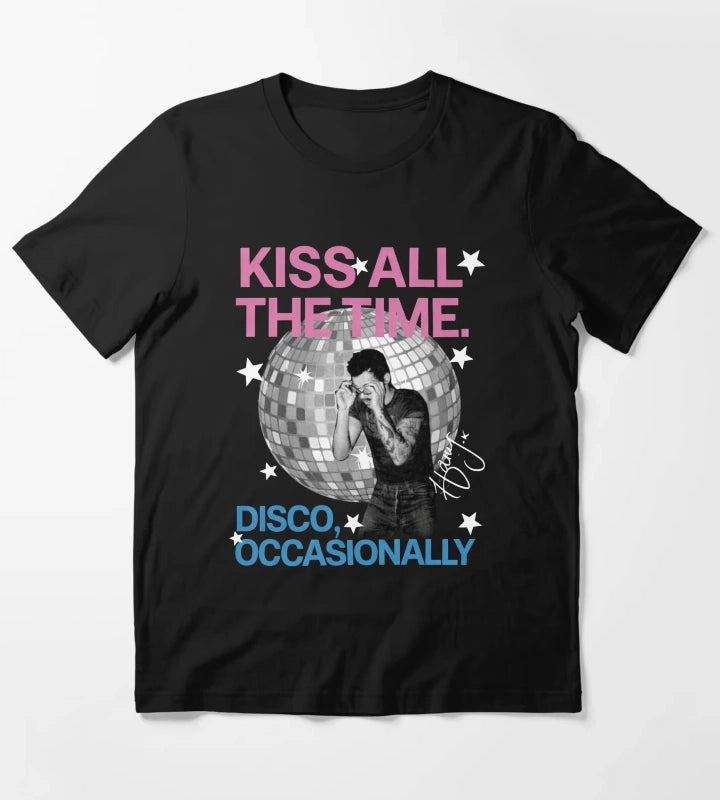 Harry Style Kiss All The Time Disco Occasionally Disco Ball Love On Tour T-Shirt