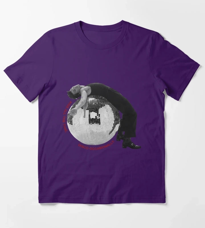 Harry Style Kiss All The Time Disco Occasionally T-Shirt Purple