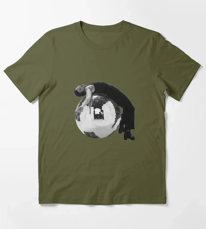 Harry Styles Disco Ball T-Shirt Olive Green