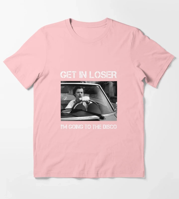 Harry Styles Get In Loser Im Going To The Disco T-Shirt Dark Grey