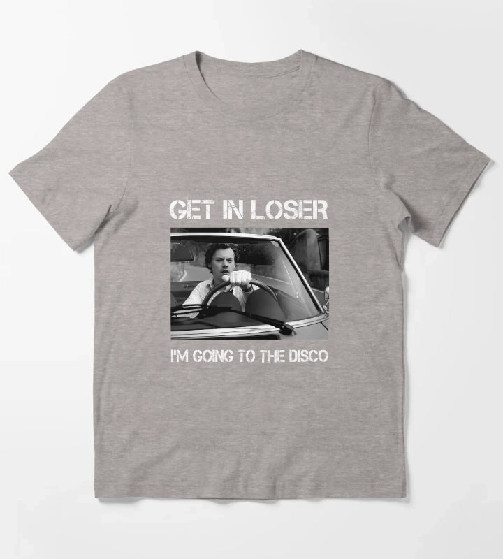 Harry Styles Get In Loser Im Going To The Disco T-Shirt Heather Grey