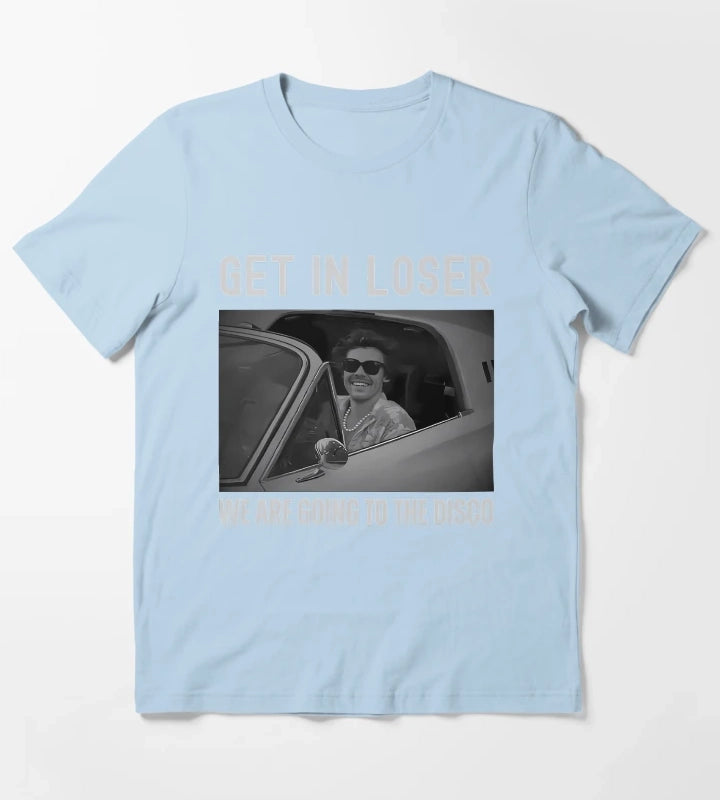 Harrys Styles Kiss All The Time Disco Occasionally Get In Loser We Are Going To The Disco Harrys Styles T-Shirt Sky Blue
