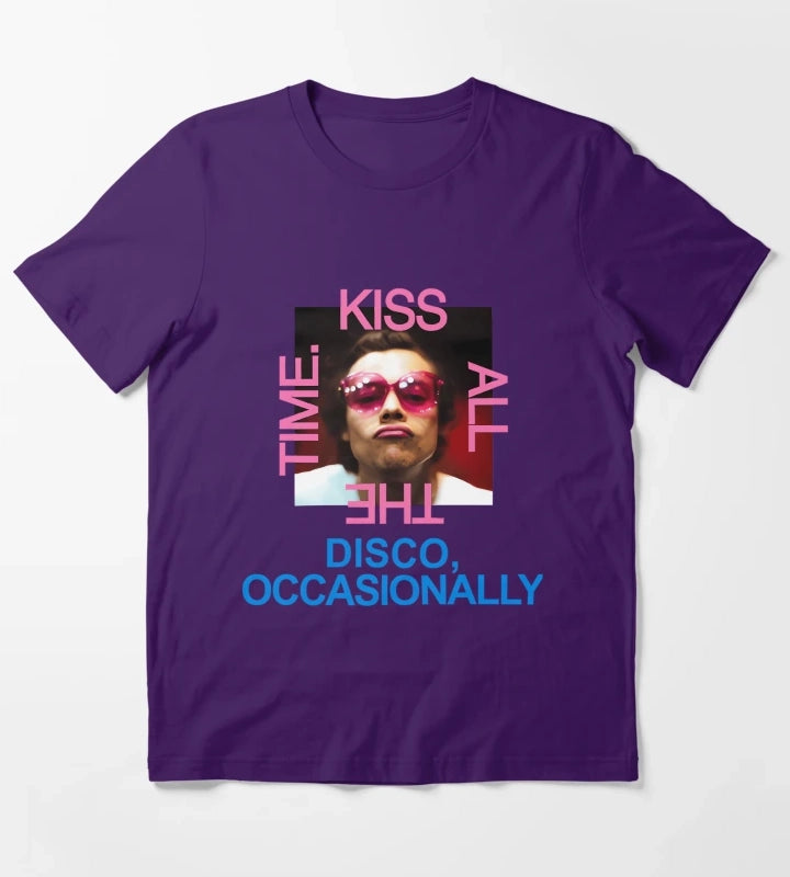 Harrys Styles Kiss All The Time Disco Occasionally T-Shirt Purple