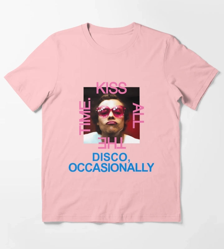 Harrys Styles Kiss All The Time Disco Occasionally T-Shirt Dark Grey