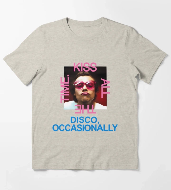 Harrys Styles Kiss All The Time Disco Occasionally T-Shirt Cream