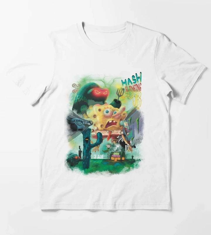 Hash Slinging Slasher SpongeBob SquarePants T-Shirt White
