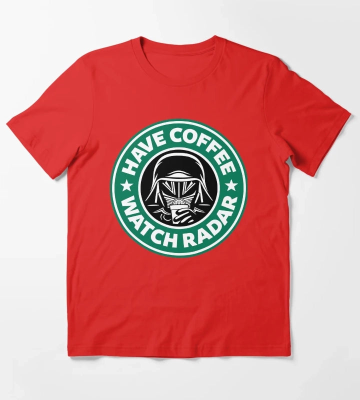 Have Coffee Watch Radar T-Shirt Red