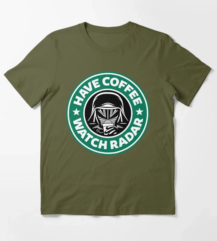 Have Coffee Watch Radar T-Shirt Olive Green