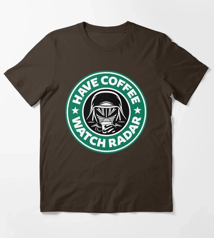 Have Coffee Watch Radar T-Shirt Brown