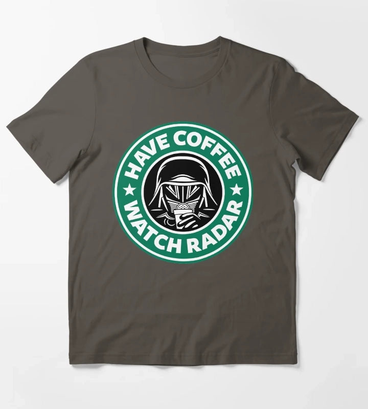 Have Coffee Watch Radar T-Shirt Dark Grey