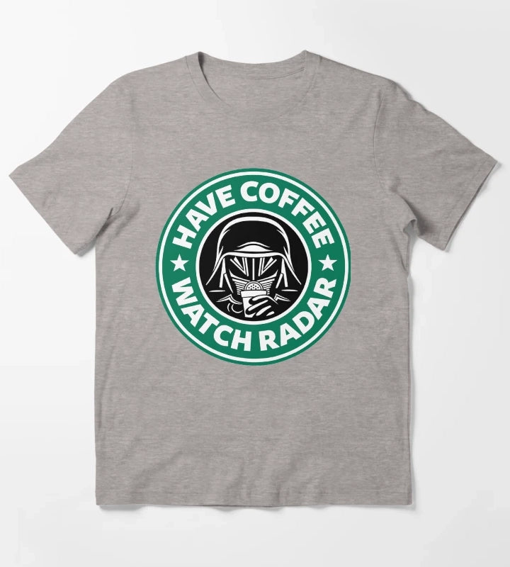 Have Coffee Watch Radar T-Shirt Heather Grey