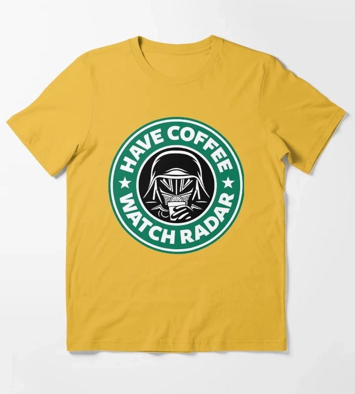 Have Coffee Watch Radar T-Shirt Yellow