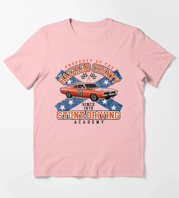 Hazzard County Stunt Driving Academy T-Shirt Dark Grey