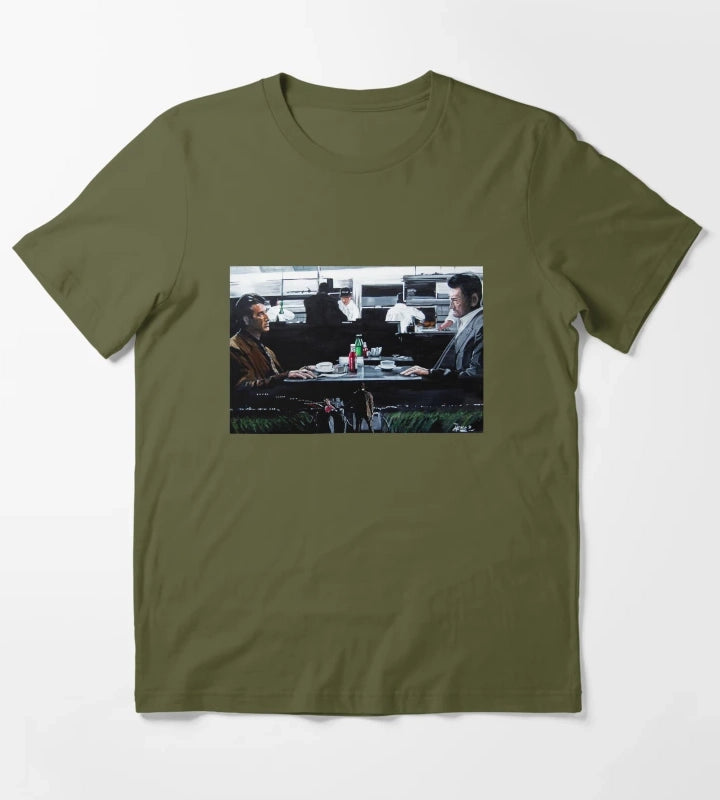 Heat Coffee Shop T-Shirt Olive Green