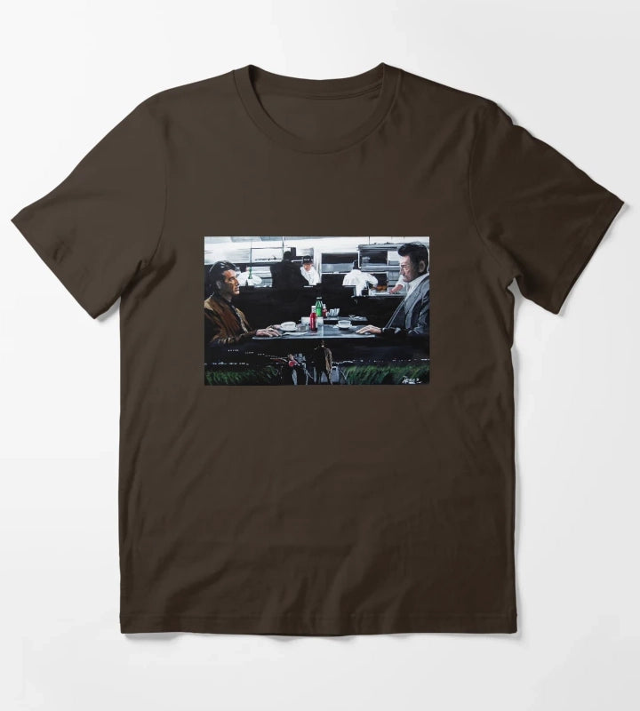 Heat Coffee Shop T-Shirt Brown