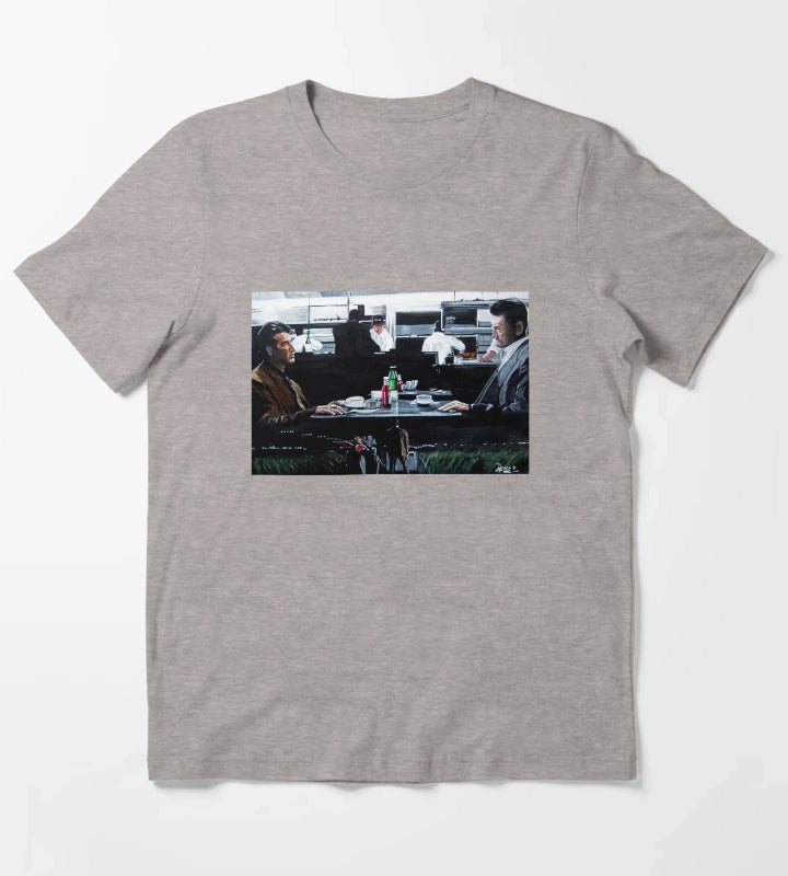 Heat Coffee Shop T-Shirt Heather Grey