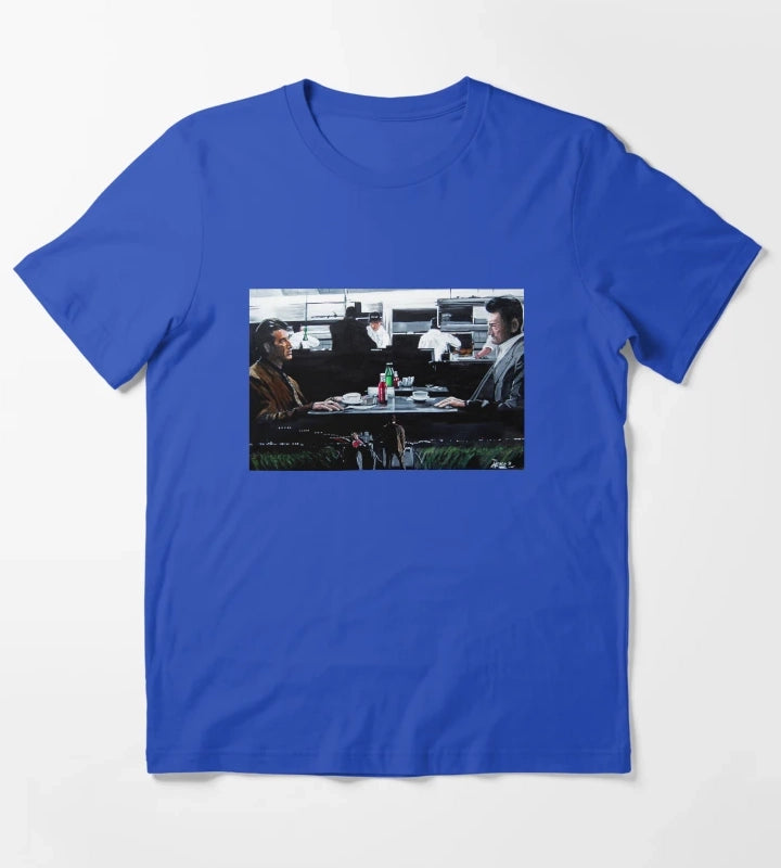 Heat Coffee Shop T-Shirt Blue