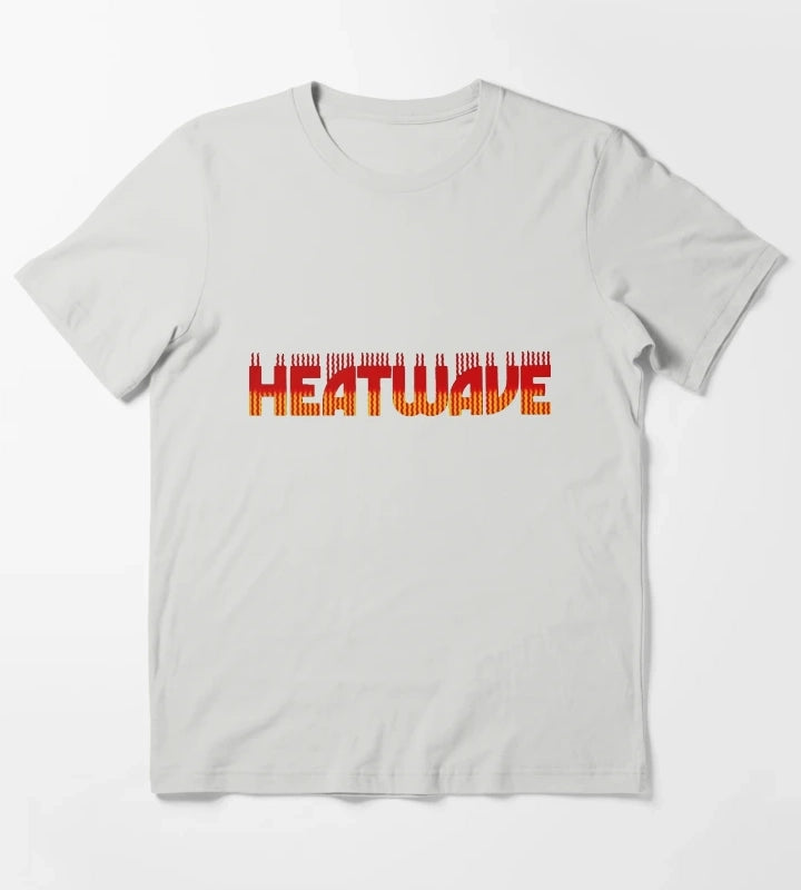 Heatwave band Central Heating logo T-Shirt Light Grey