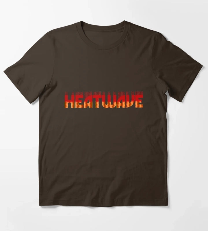 Heatwave band Central Heating logo T-Shirt Brown