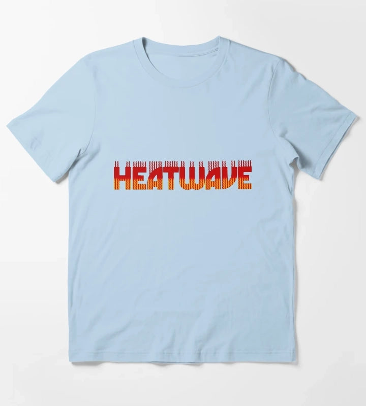 Heatwave band Central Heating logo T-Shirt Sky Blue