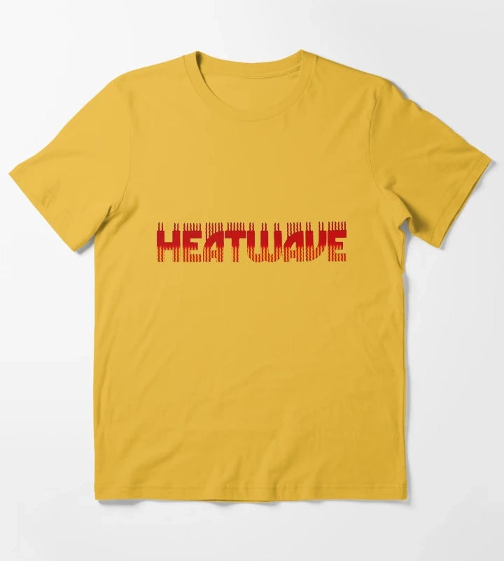 Heatwave band Central Heating logo T-Shirt Yellow