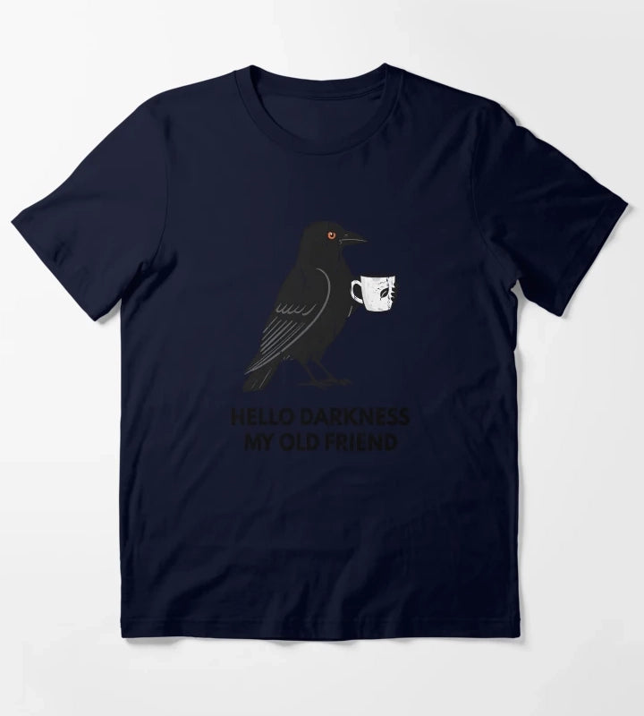 Hello Darkness My Old Friend T-Shirt Navy