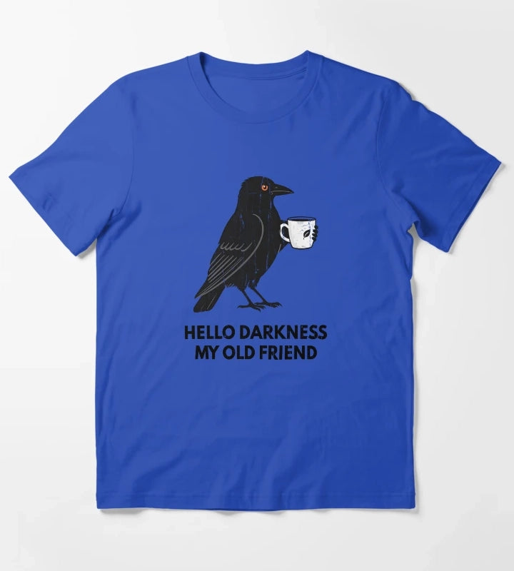 Hello Darkness My Old Friend T-Shirt Blue